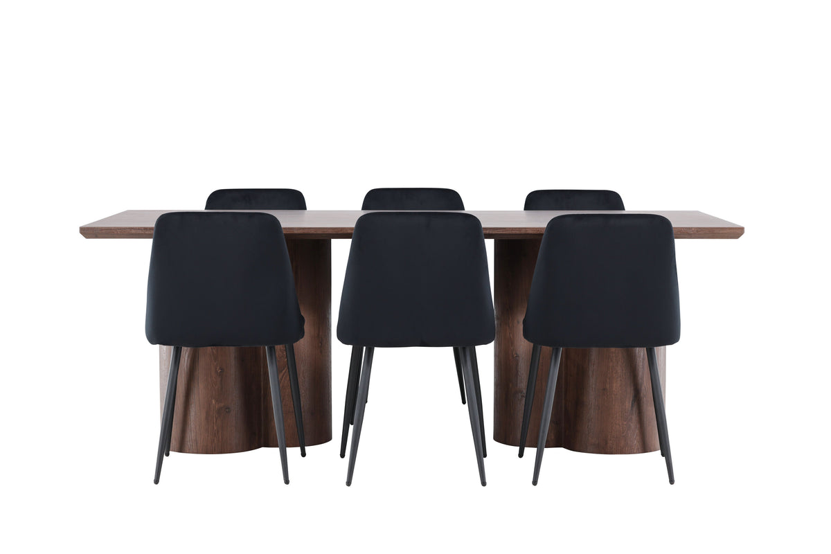 Olivia Matbord med Night Stolarna – MDF
