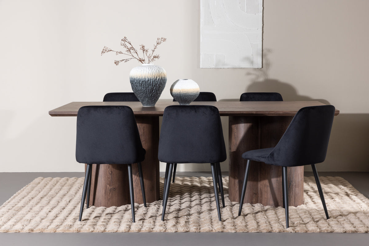 Olivia Matbord med Night Stolarna – MDF