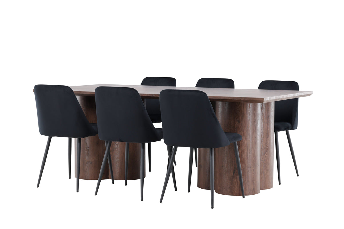 Olivia Matbord med Night Stolarna – MDF
