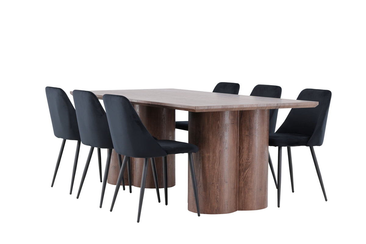 Olivia Matbord med Night Stolarna – MDF