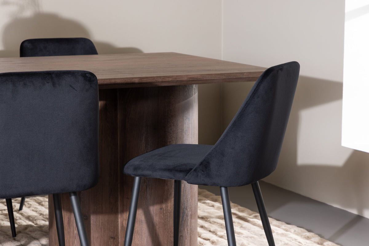 Olivia Matbord med Night Stolarna – MDF