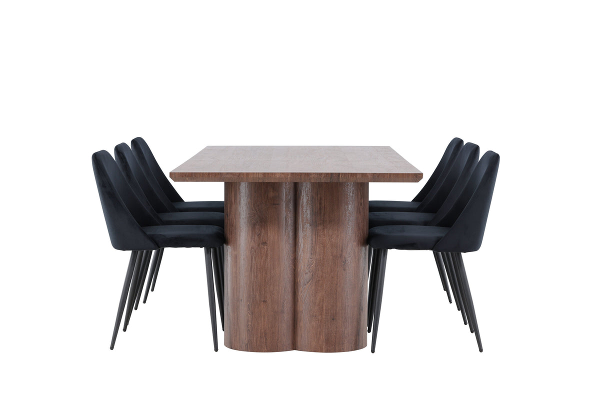 Olivia Matbord med Night Stolarna – MDF