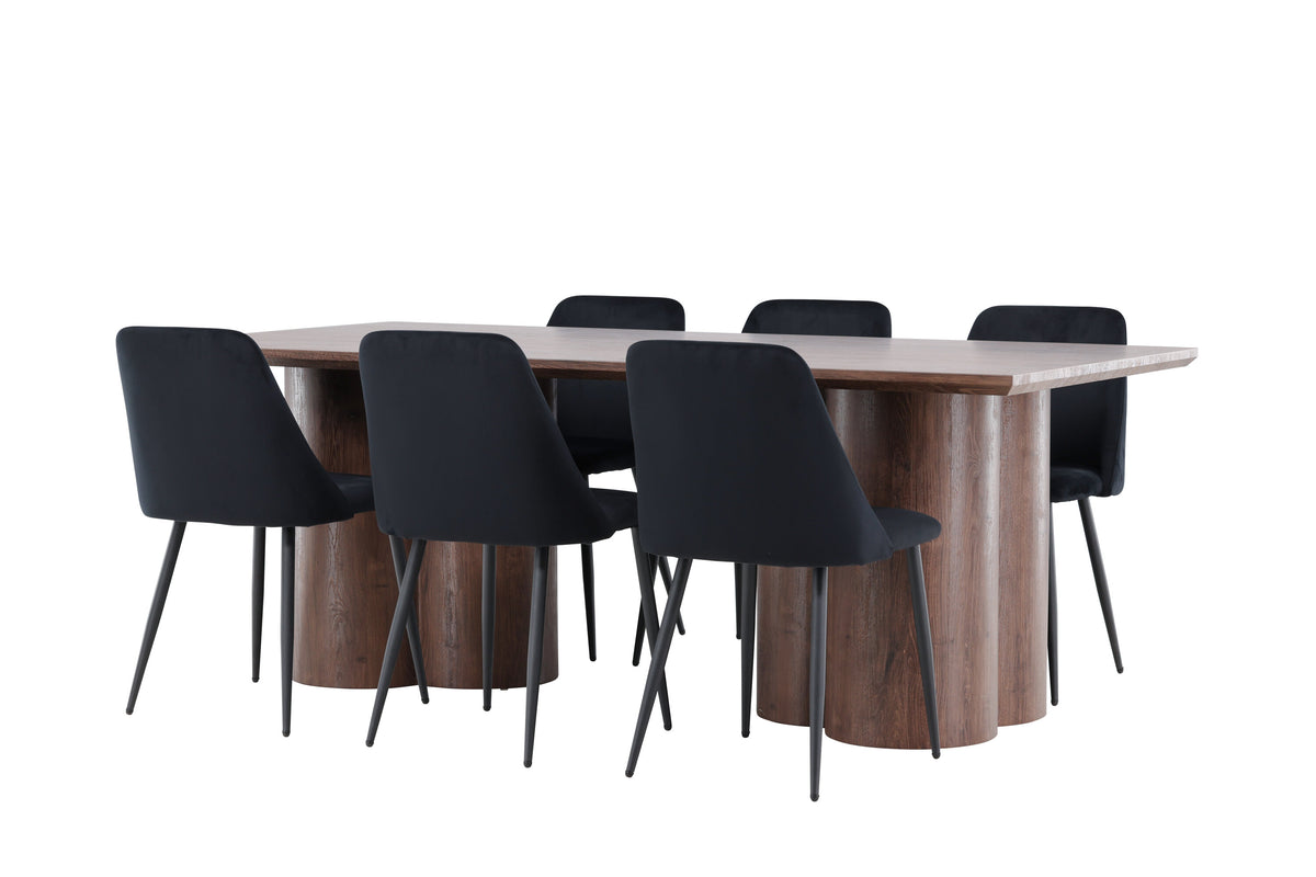 Olivia Matbord med Night Stolarna – MDF