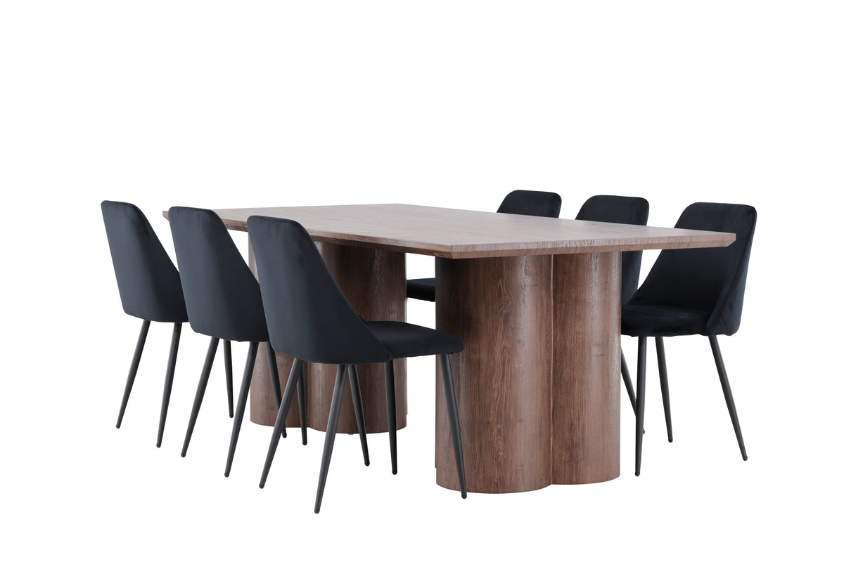 Olivia Matbord med Night Stolarna – MDF