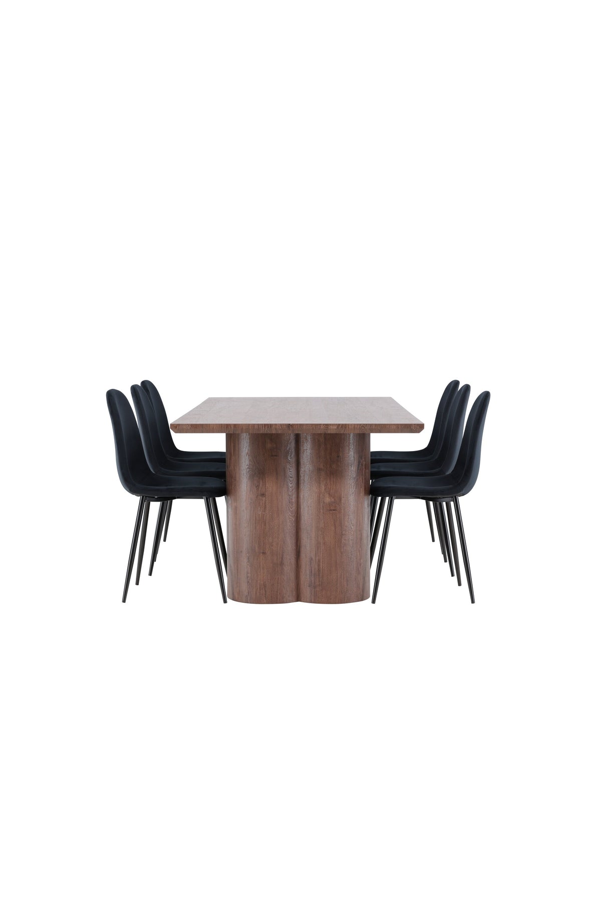 Olivia Matbord med Polar Stolarna – MDF