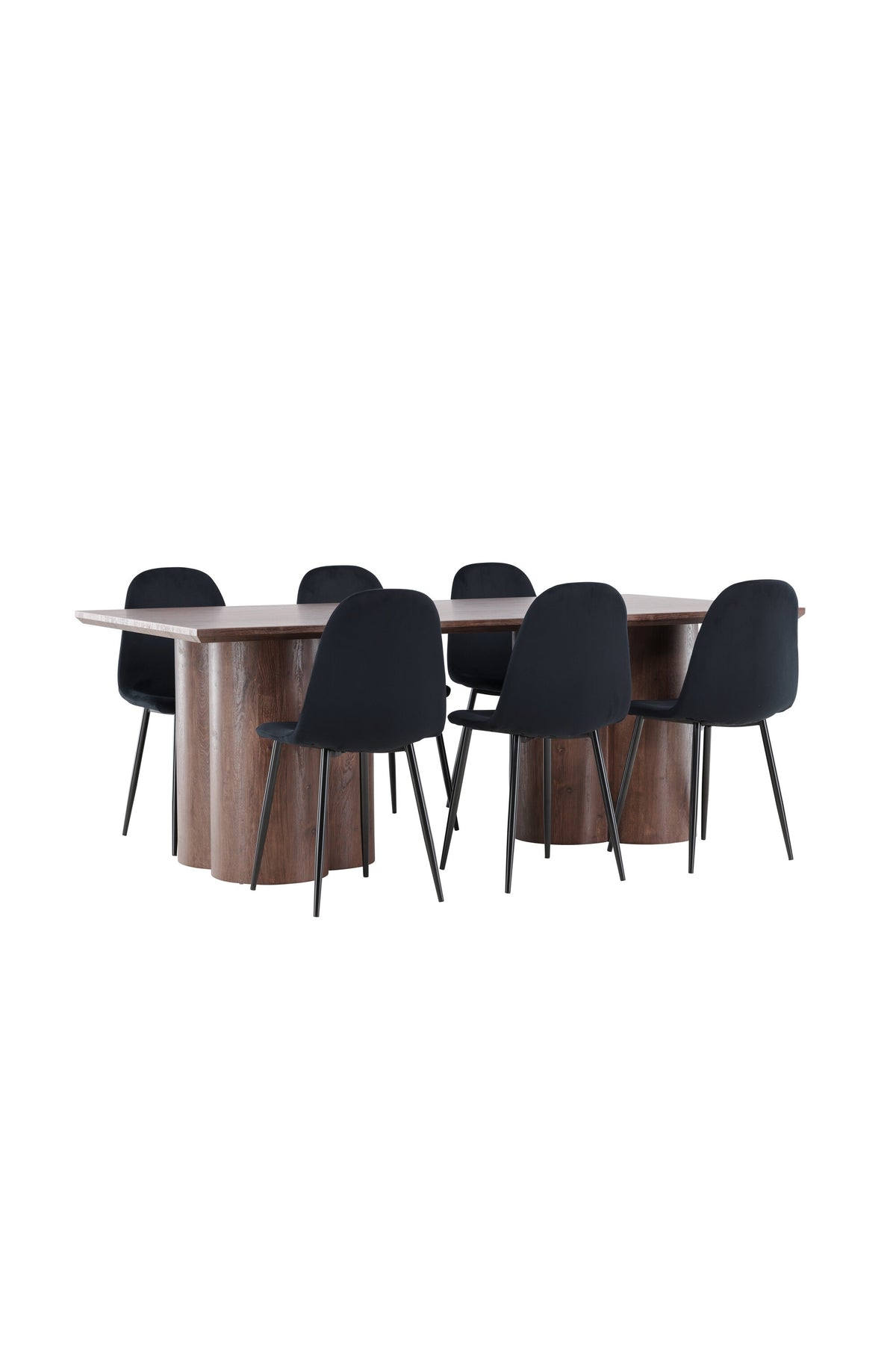 Olivia Matbord med Polar Stolarna – MDF