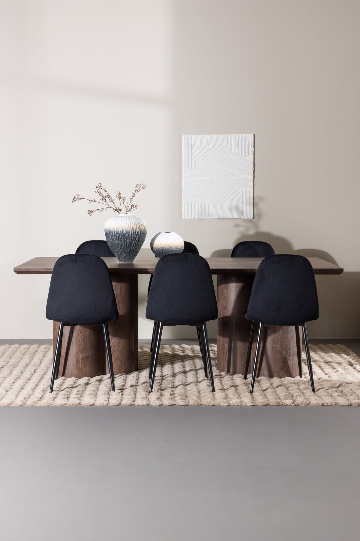 Olivia Matbord med Polar Stolarna – MDF