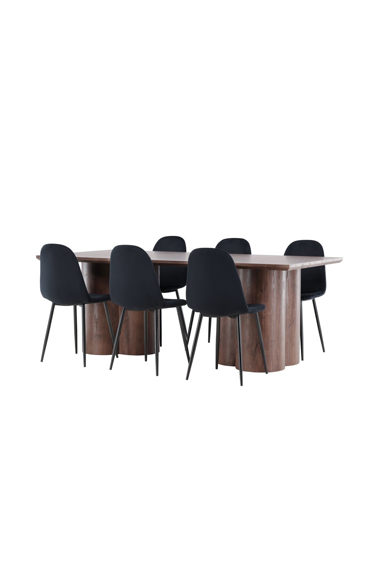 Olivia Matbord med Polar Stolarna – MDF