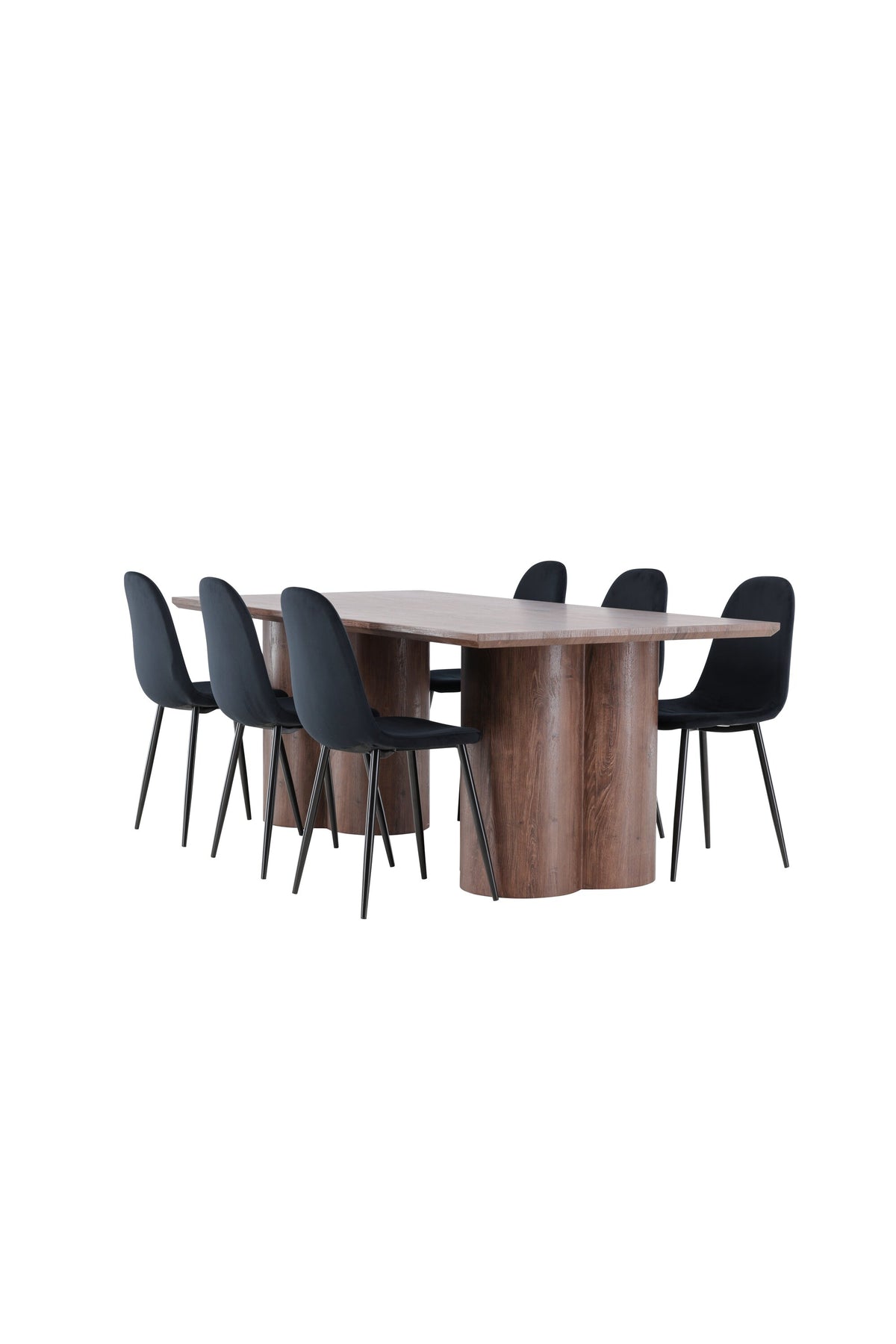 Olivia Matbord med Polar Stolarna – MDF