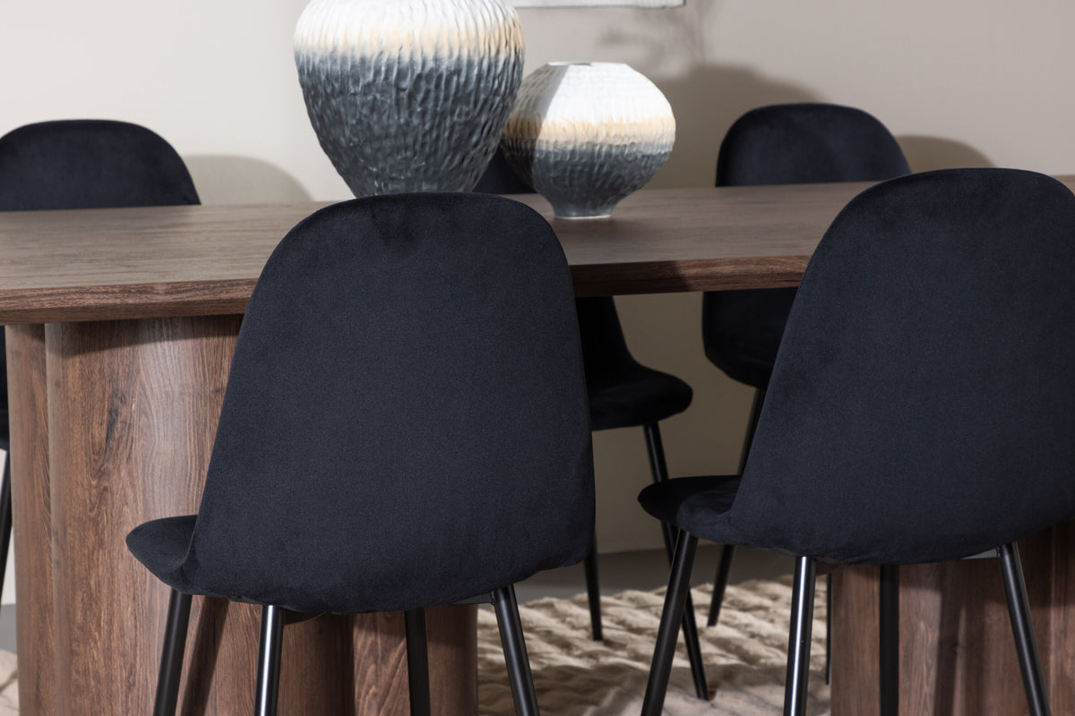 Olivia Matbord med Polar Stolarna – MDF