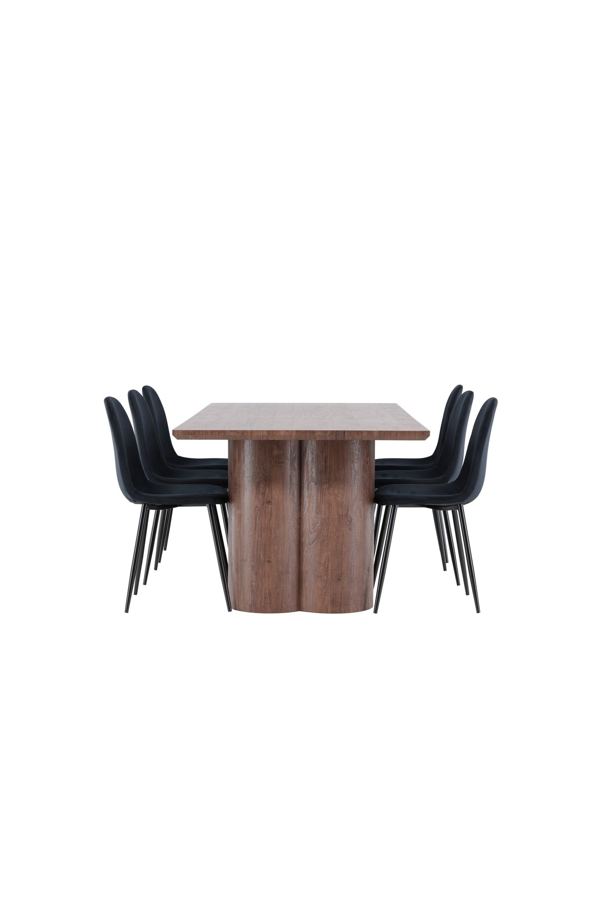 Olivia Matbord med Polar Stolarna – MDF