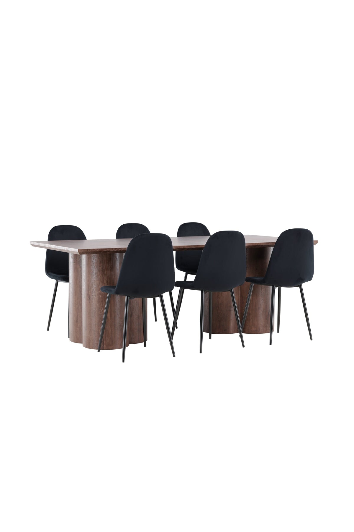 Olivia Matbord med Polar Stolarna – MDF