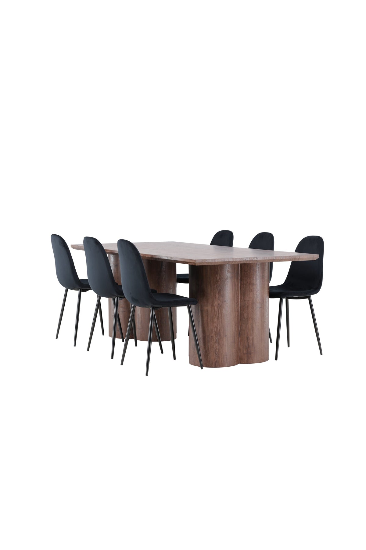 Olivia Matbord med Polar Stolarna – MDF