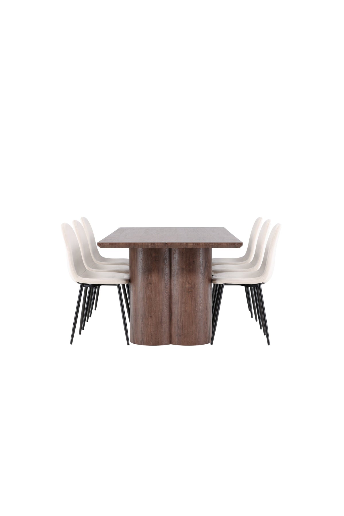 Olivia Matbord med Polar Stolarna – MDF