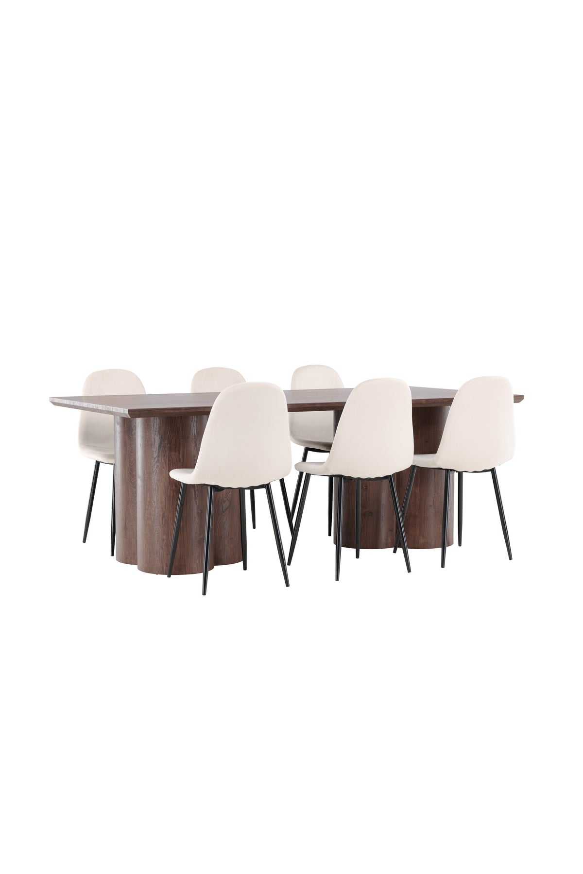 Olivia Matbord med Polar Stolarna – MDF