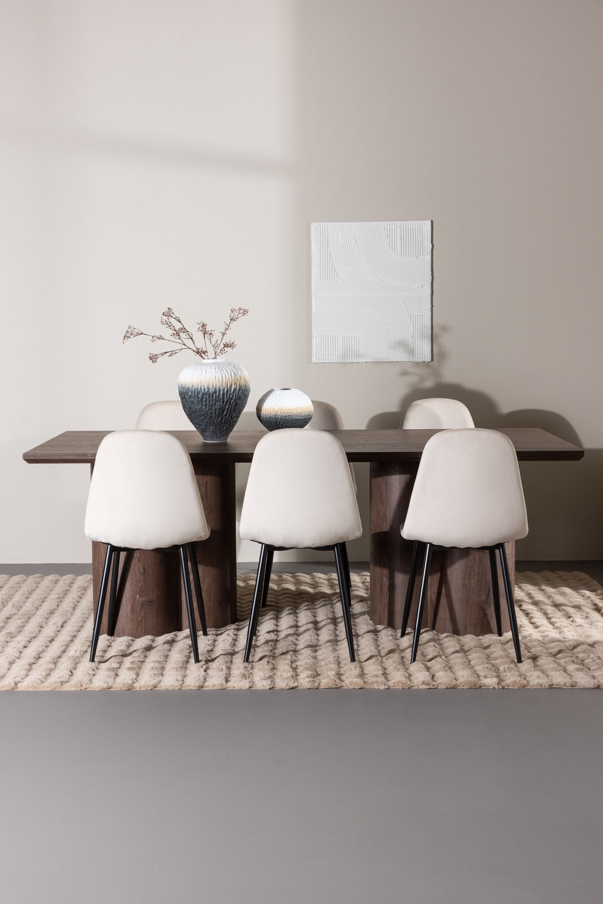 Olivia Matbord med Polar Stolarna – MDF