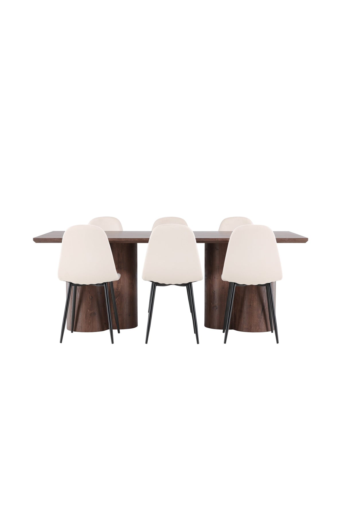 Olivia Matbord med Polar Stolarna – MDF