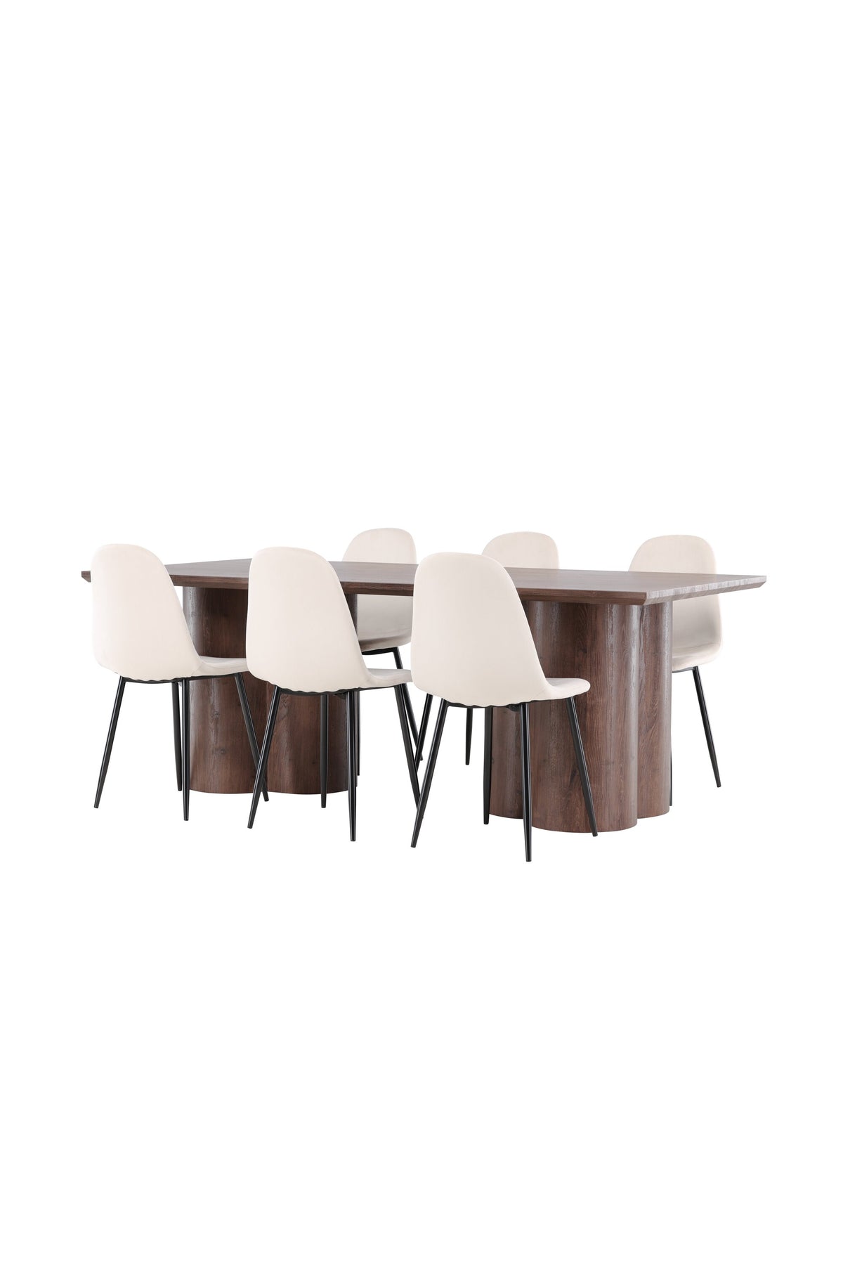Olivia Matbord med Polar Stolarna – MDF