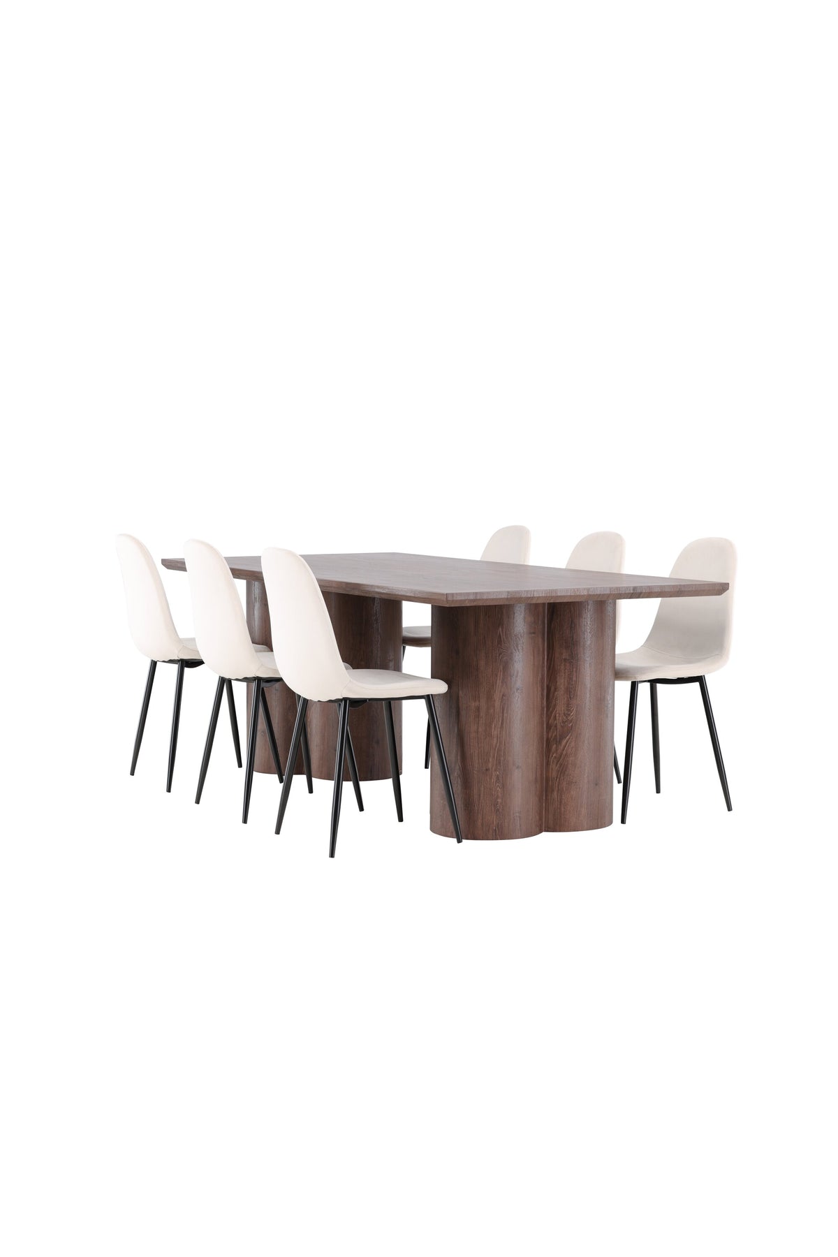 Olivia Matbord med Polar Stolarna – MDF