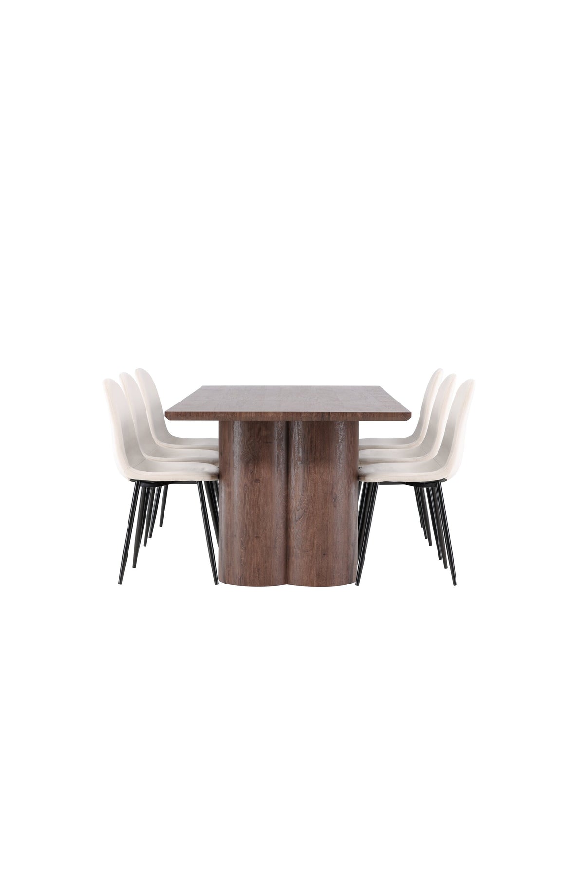 Olivia Matbord med Polar Stolarna – MDF