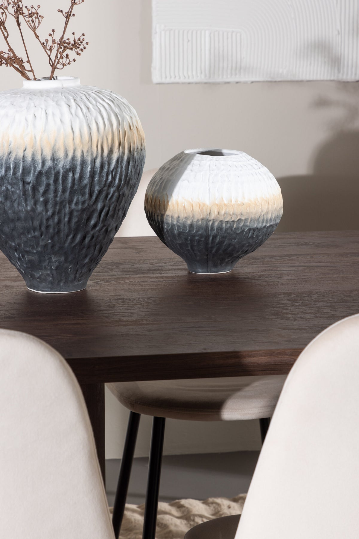 Olivia Matbord med Polar Stolarna – MDF