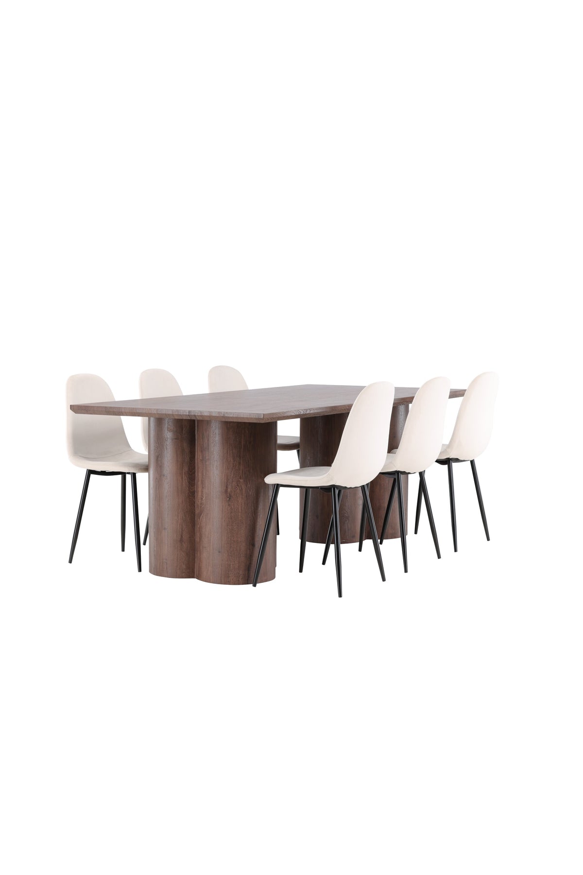 Olivia Matbord med Polar Stolarna – MDF