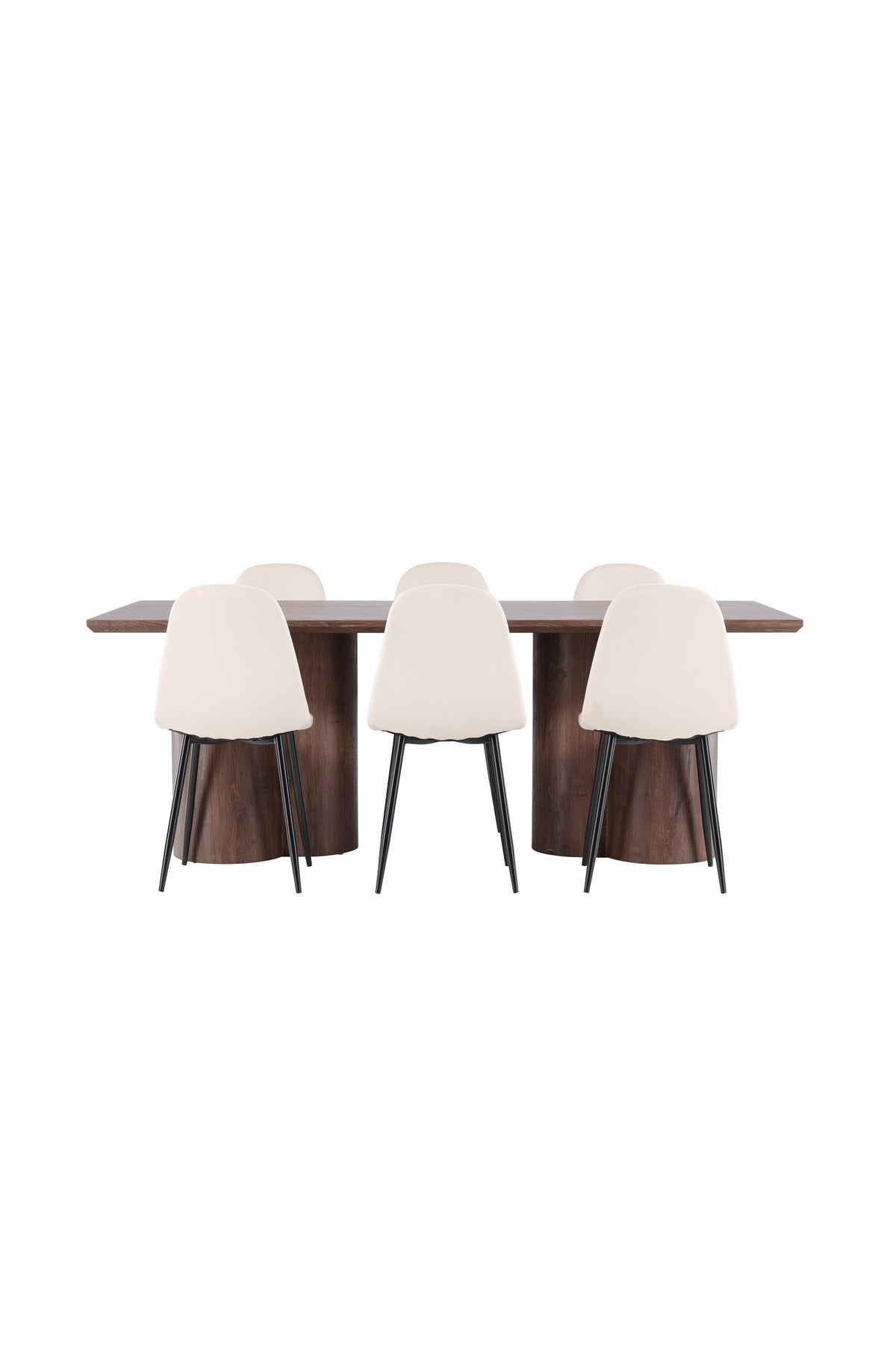 Olivia Matbord med Polar Stolarna – MDF