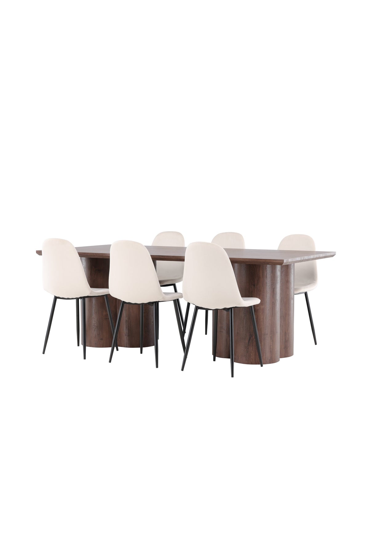 Olivia Matbord med Polar Stolarna – MDF