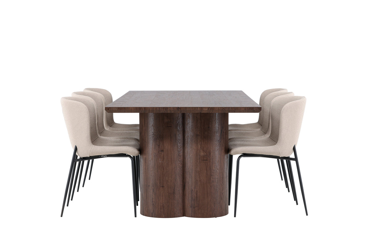 Olivia Matbord med Modesto Stolarna – MDF
