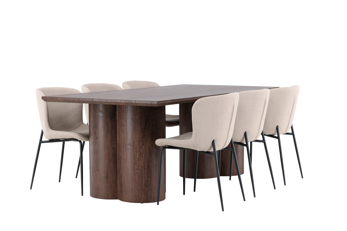 Olivia Matbord med Modesto Stolarna – MDF