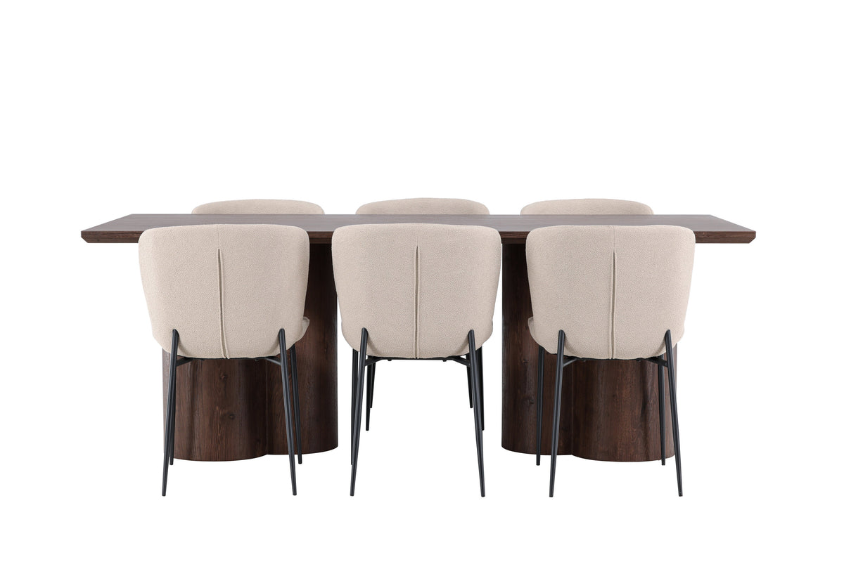 Olivia Matbord med Modesto Stolarna – MDF