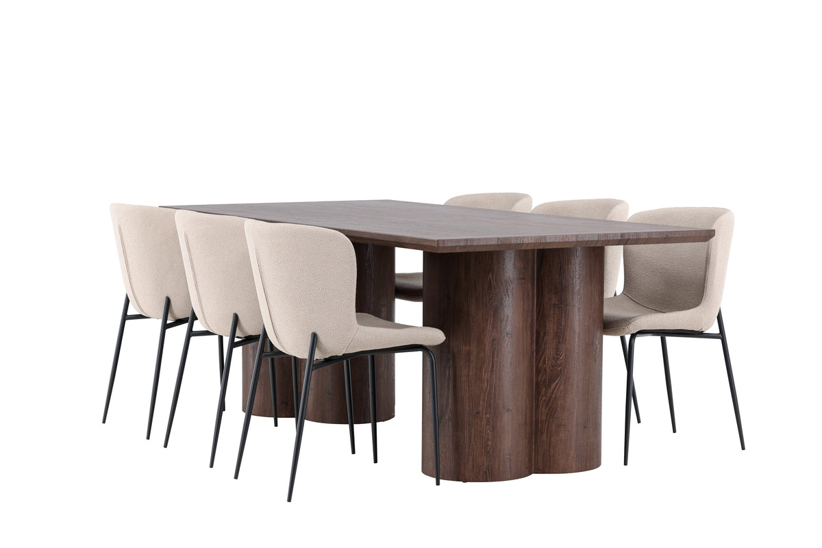 Olivia Matbord med Modesto Stolarna – MDF