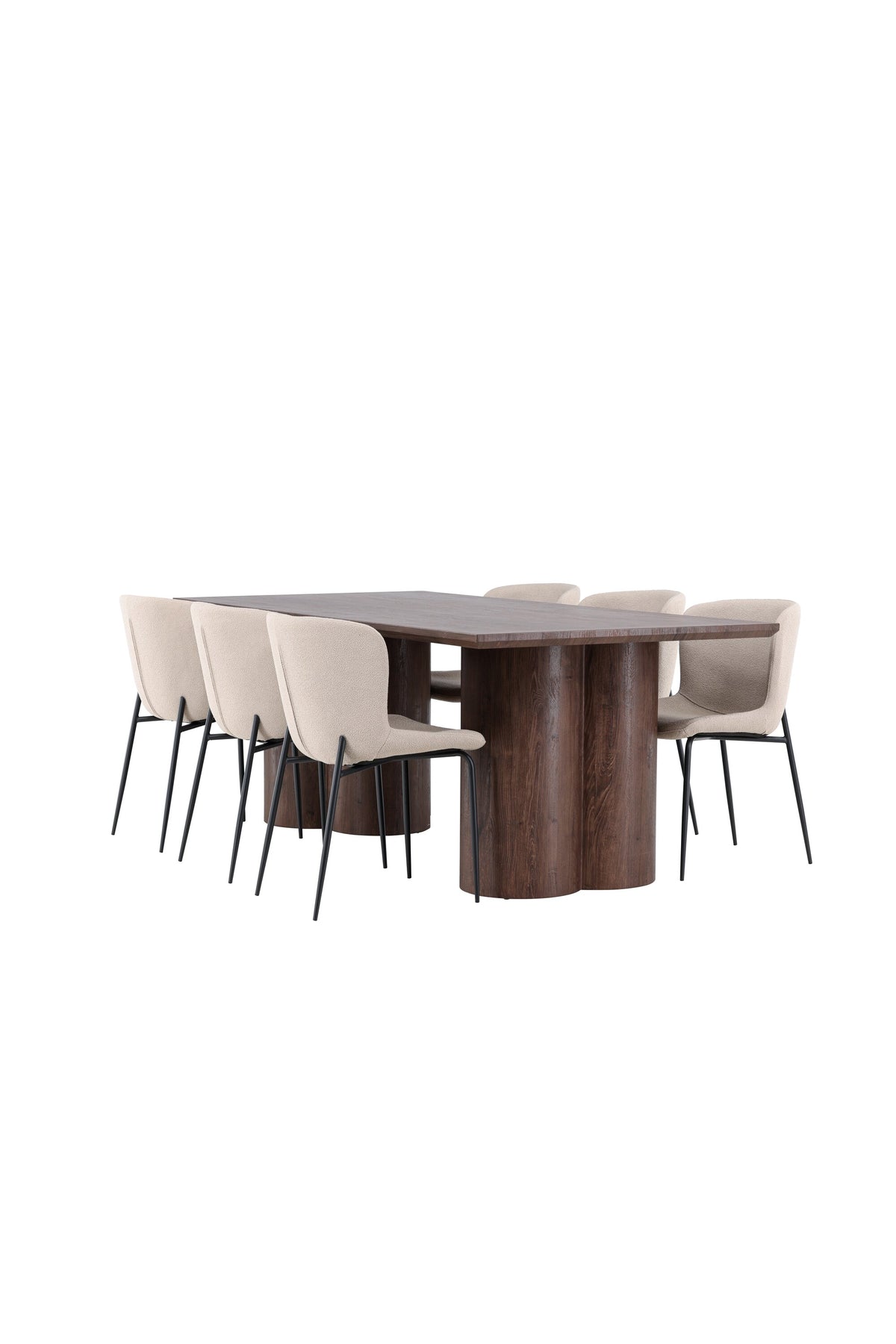 Olivia Matbord med Modesto Stolarna – MDF