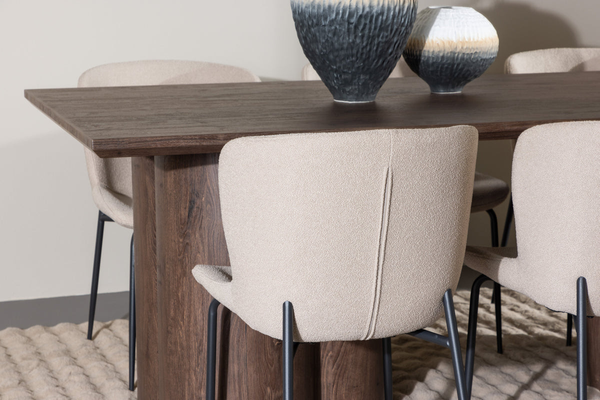 Olivia Matbord med Modesto Stolarna – MDF
