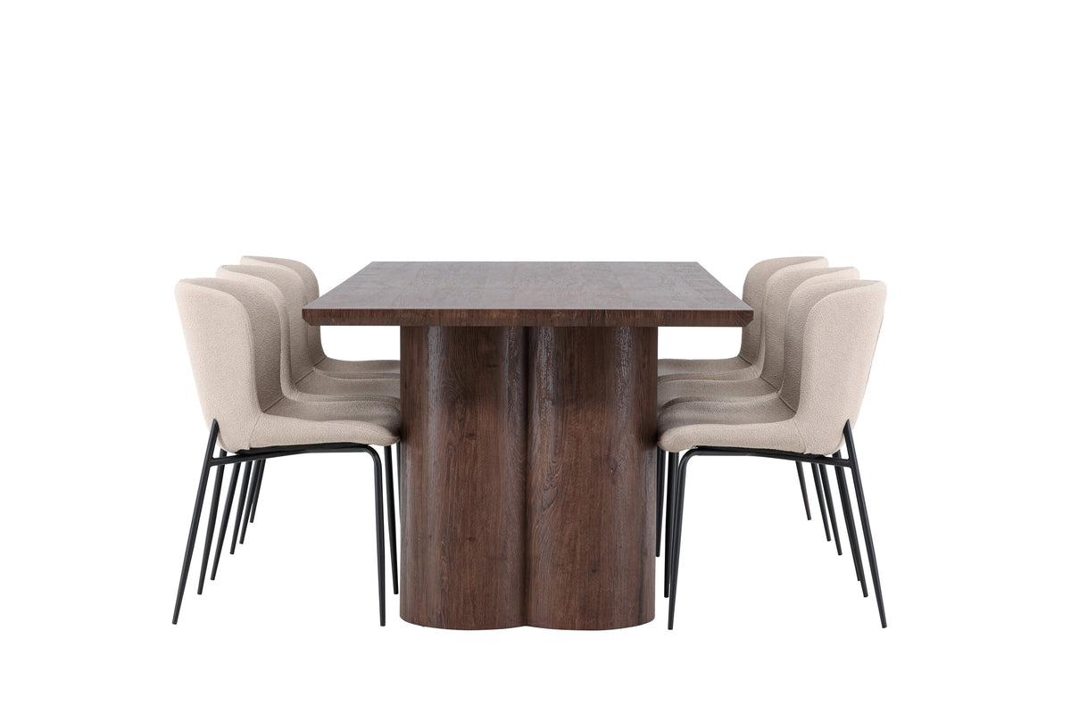 Olivia Matbord med Modesto Stolarna – MDF