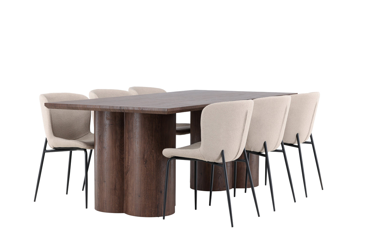 Olivia Matbord med Modesto Stolarna – MDF