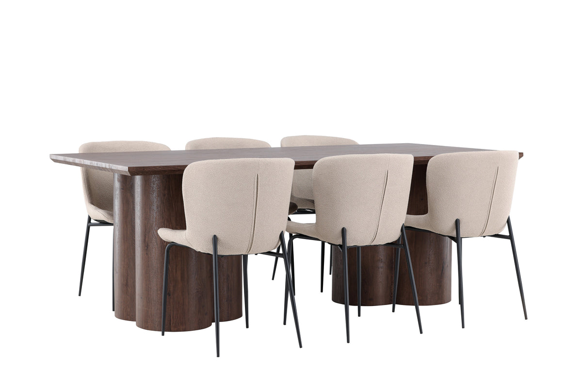 Olivia Matbord med Modesto Stolarna – MDF