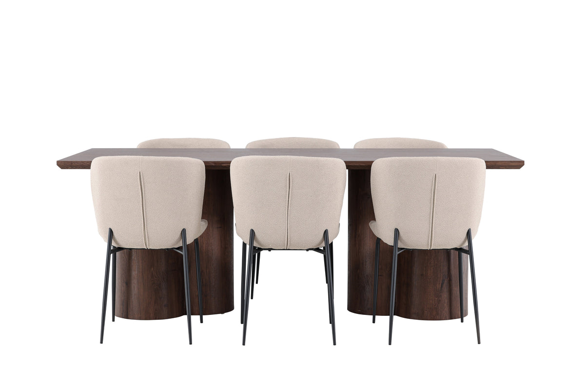 Olivia Matbord med Modesto Stolarna – MDF