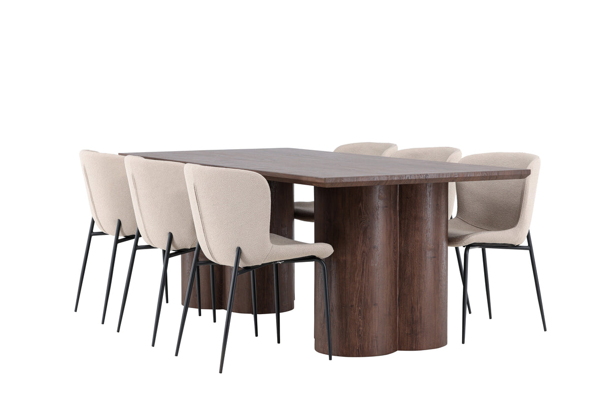 Olivia Matbord med Modesto Stolarna – MDF
