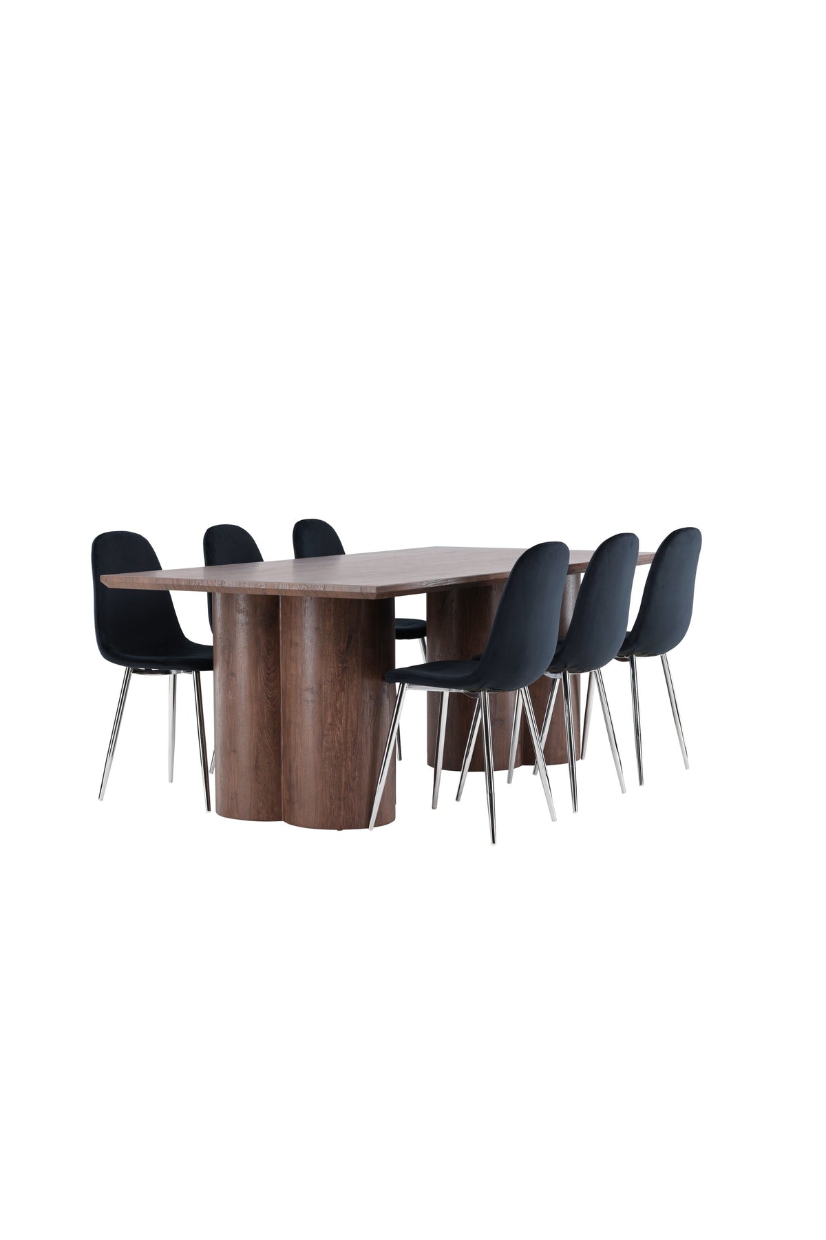 Olivia Matbord med Polar Stolarna – MDF