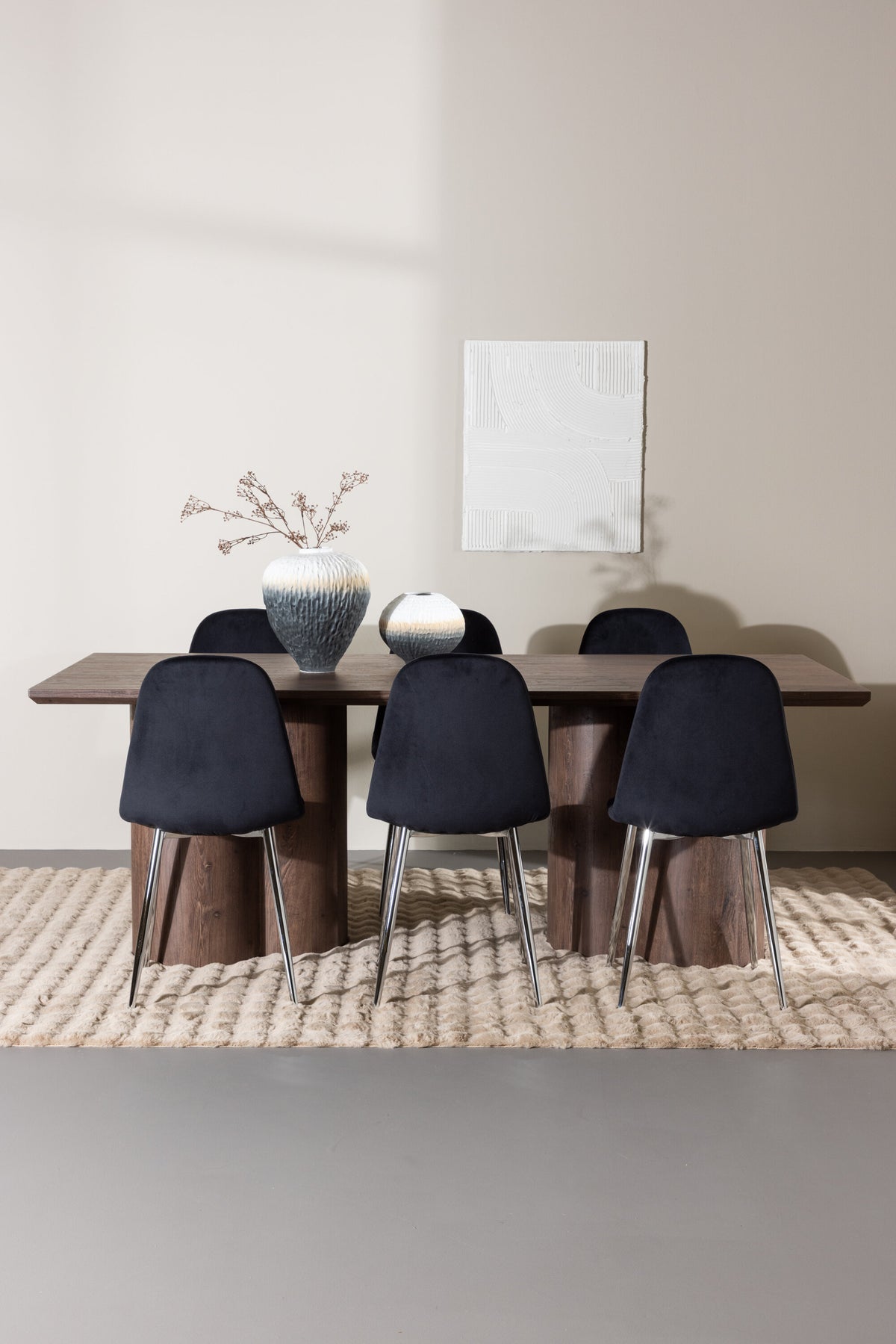 Olivia Matbord med Polar Stolarna – MDF