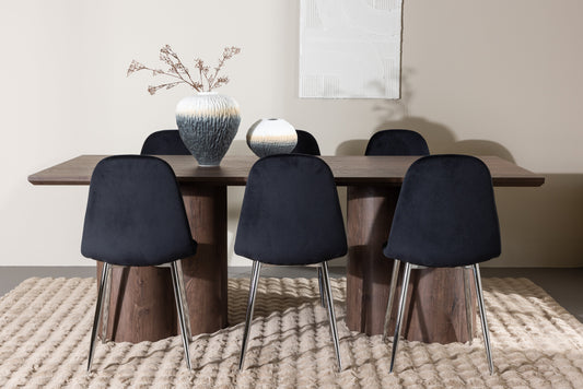 Olivia Matbord med Polar Stolarna – MDF