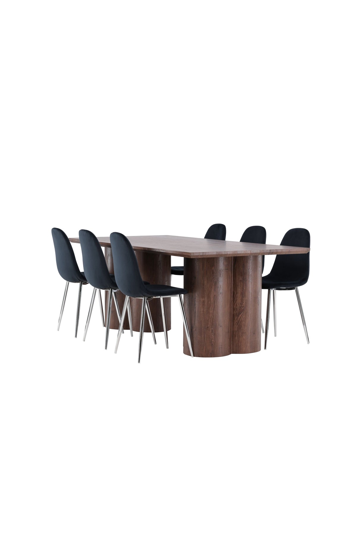 Olivia Matbord med Polar Stolarna – MDF