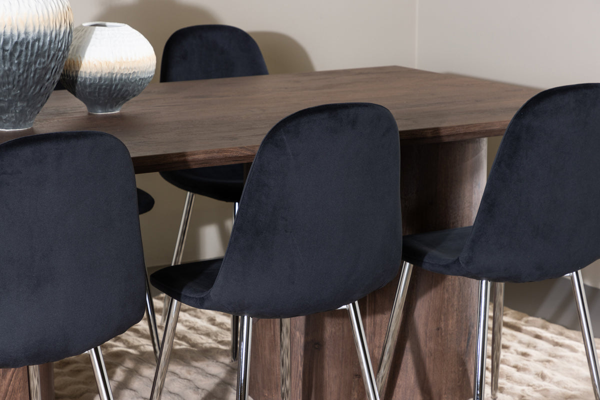 Olivia Matbord med Polar Stolarna – MDF
