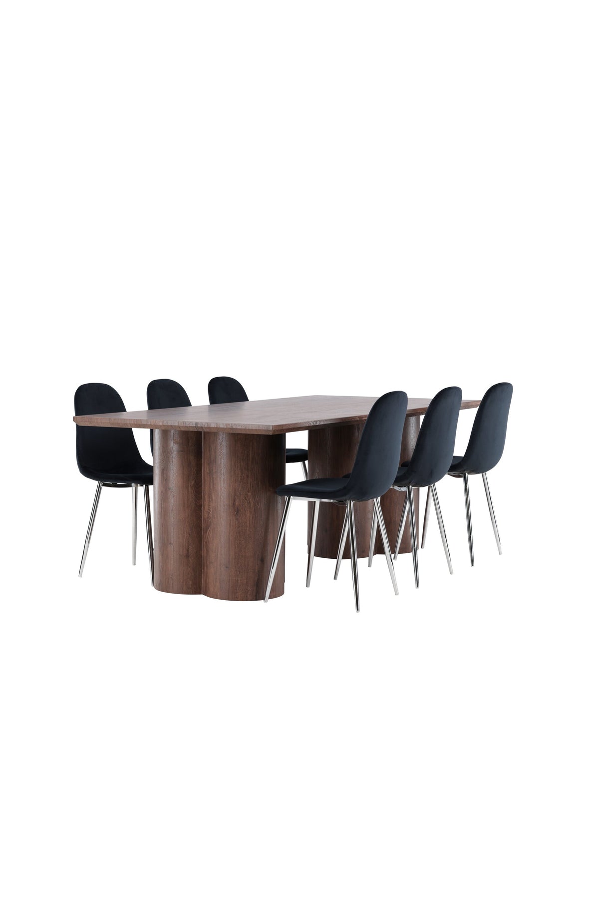 Olivia Matbord med Polar Stolarna – MDF