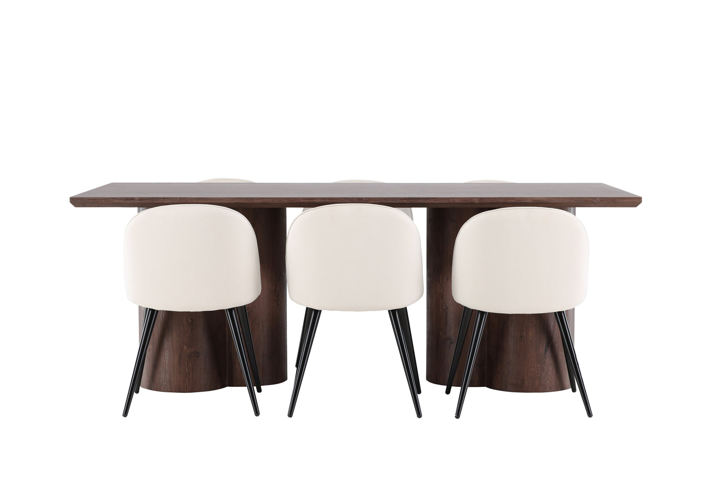 Olivia Matbord med Velvet Stolarna – MDF