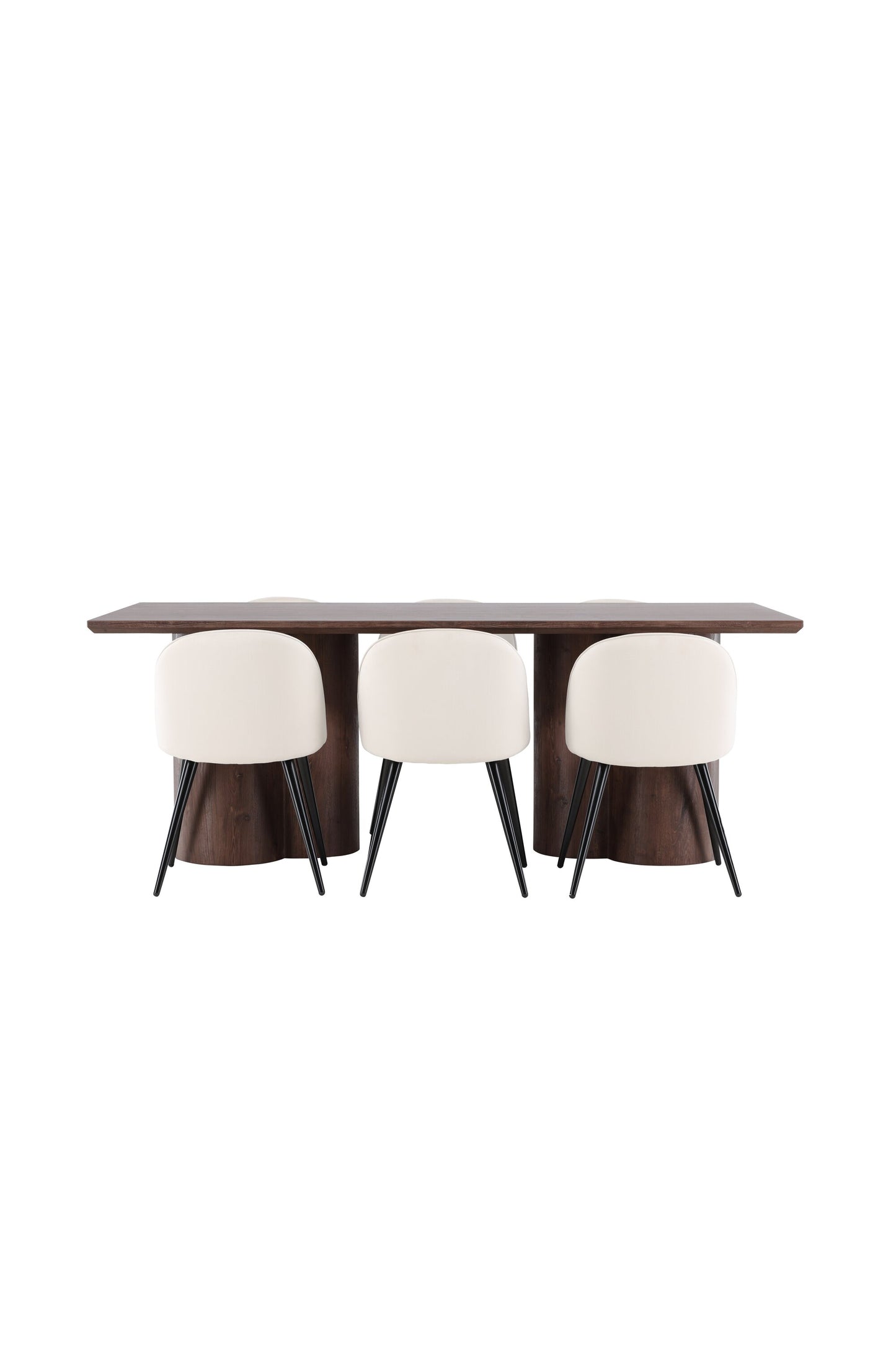 Olivia Matbord med Velvet Stolarna – MDF