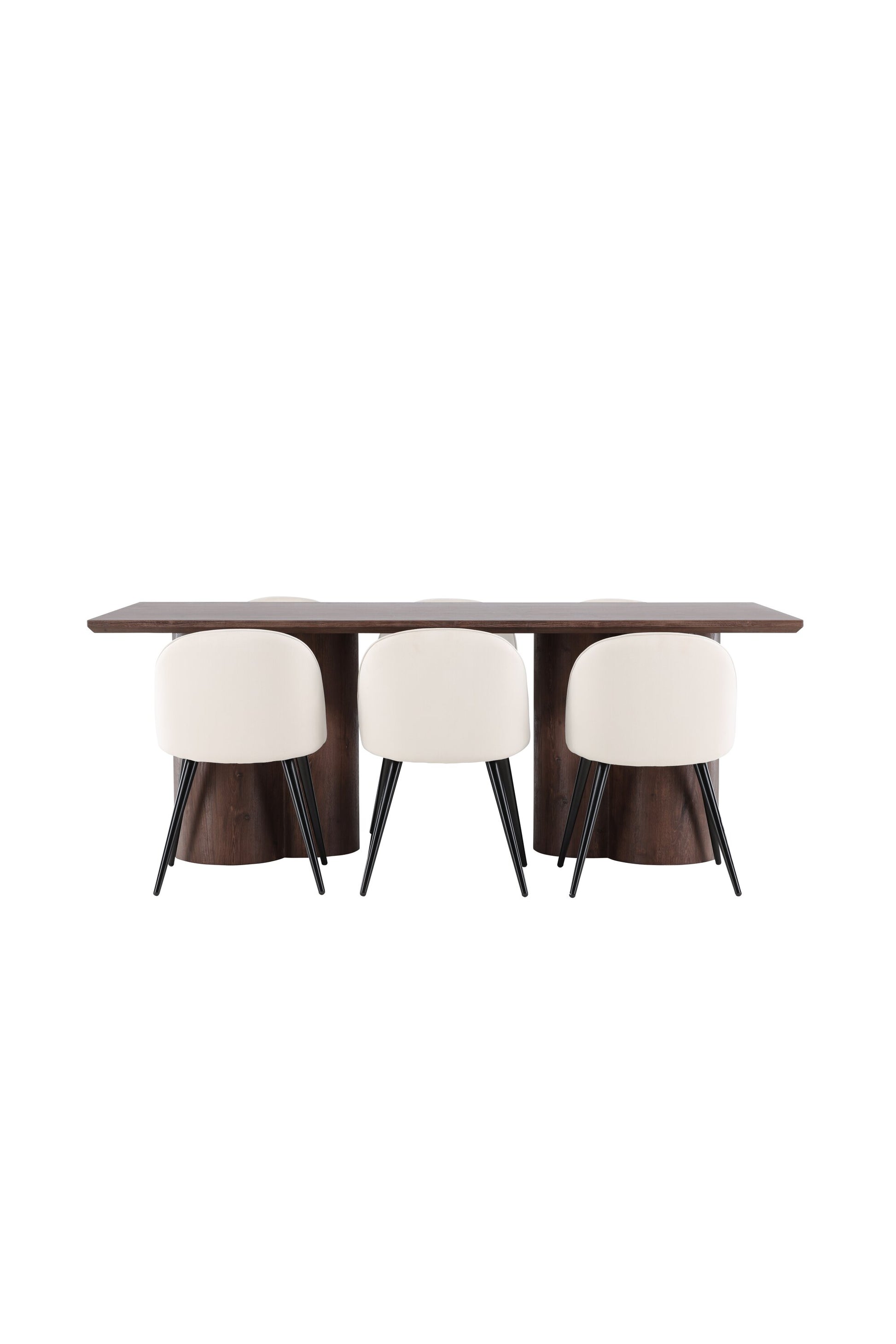 Olivia Matbord med Velvet Stolarna – MDF
