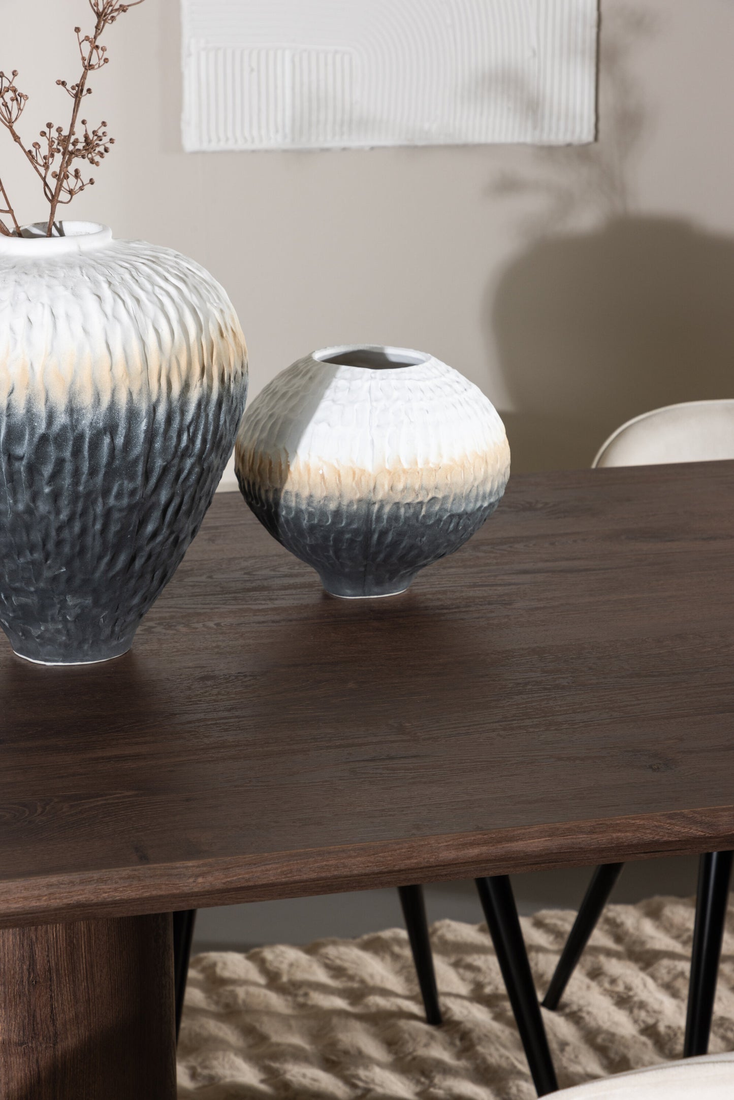 Olivia Matbord med Velvet Stolarna – MDF