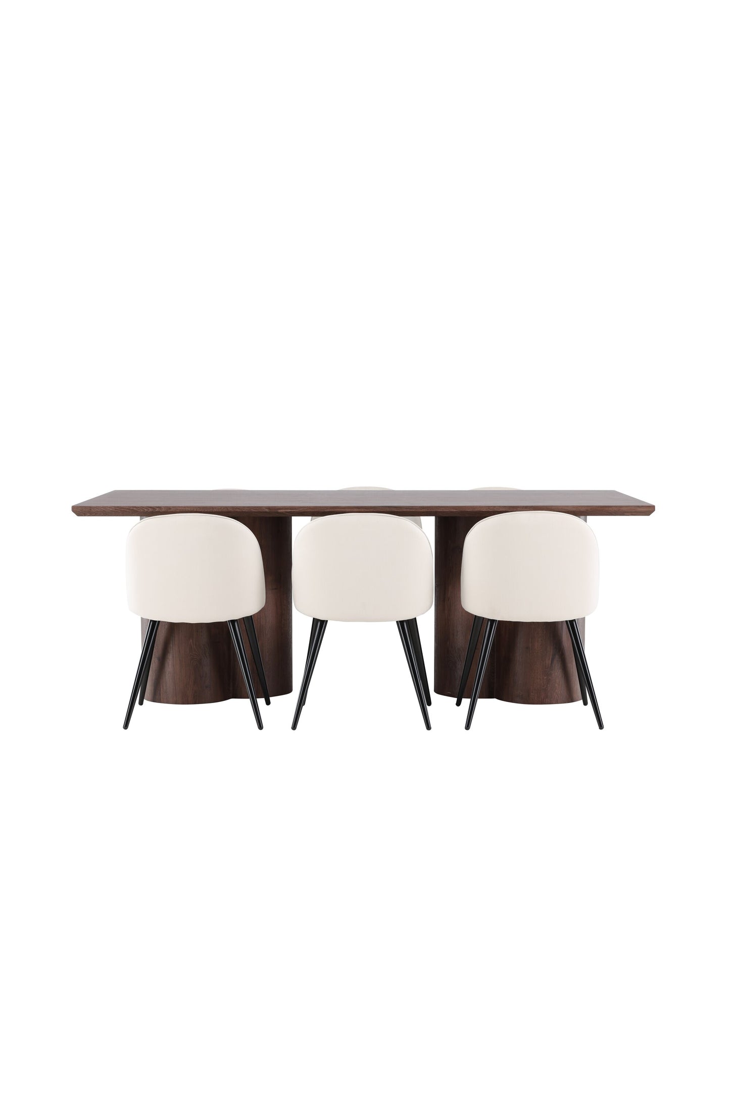 Olivia Matbord med Velvet Stolarna – MDF